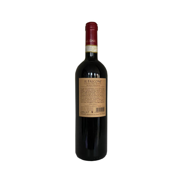 Il Falcone Castel Del Monte Rivera 2013 Italiaanse wijn achterzijde fles