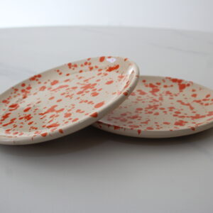 gebaksbordjes oranje 2 stuks