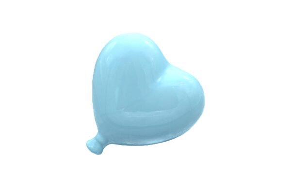 Hartjesballon 15 cm blauw