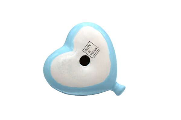 Hartjesballon 15 cm blauw - Afbeelding 2