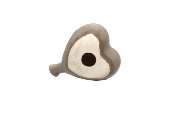 Hartjesballon 11 cm taupe - Afbeelding 2