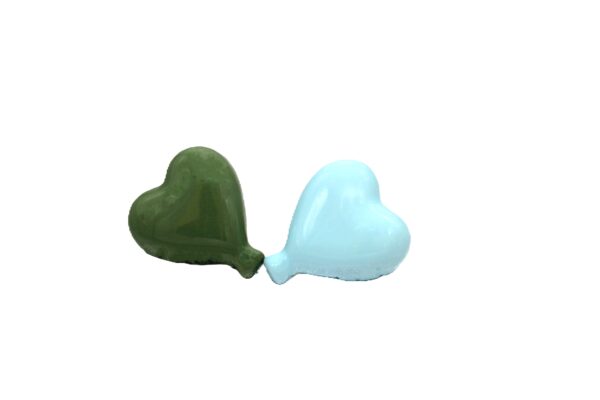 Hartjesballon 8 cm groen - Afbeelding 2