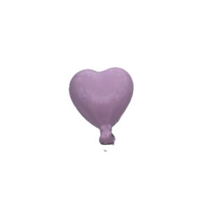 Hartjesballon 11 cm lila