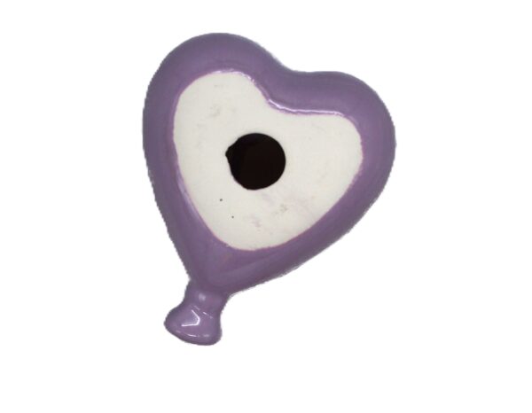 Hartjesballon 11 cm lila - Afbeelding 2