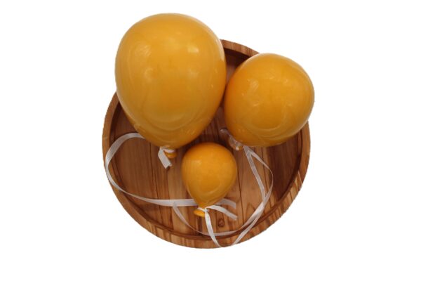 Ballon 10 cm geel - Afbeelding 3