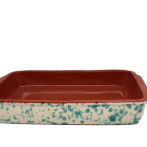 Ovenschaal 40 cm groene spetters