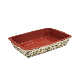 Ovenschaal 32 cm donkergroene spetters