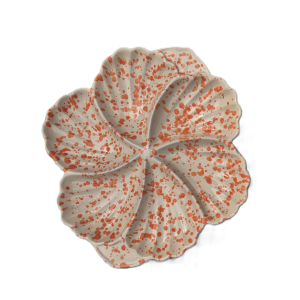 Hapjesschaal rond 35 cm oranje