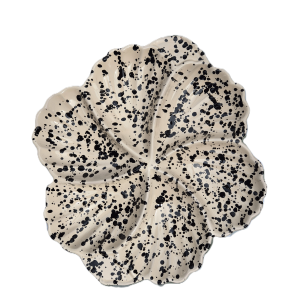 Hapjesschaal rond 35 cm zwart